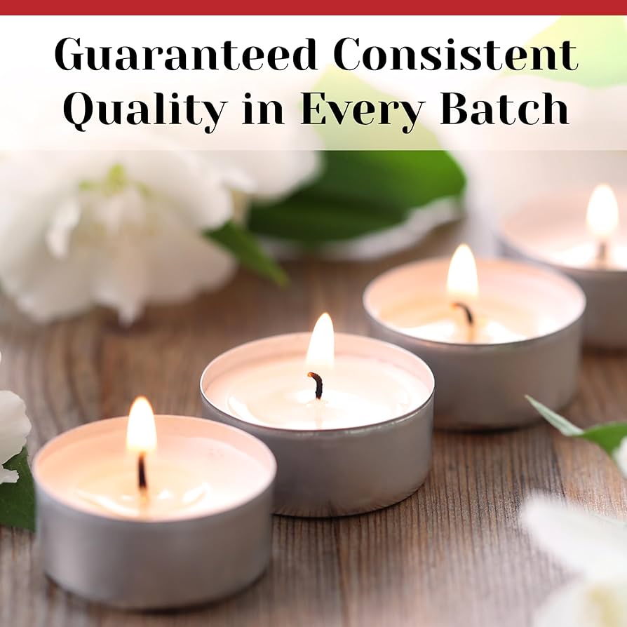 Amazon.com: Tea Light Candles in Metal Cups - 4.5 Hours